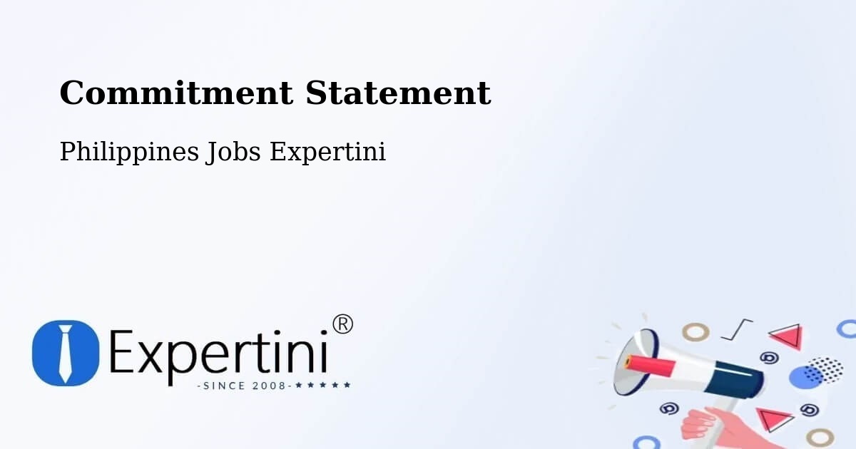 Corporate Commitment – Surigao City - Philippines Jobs Expertini