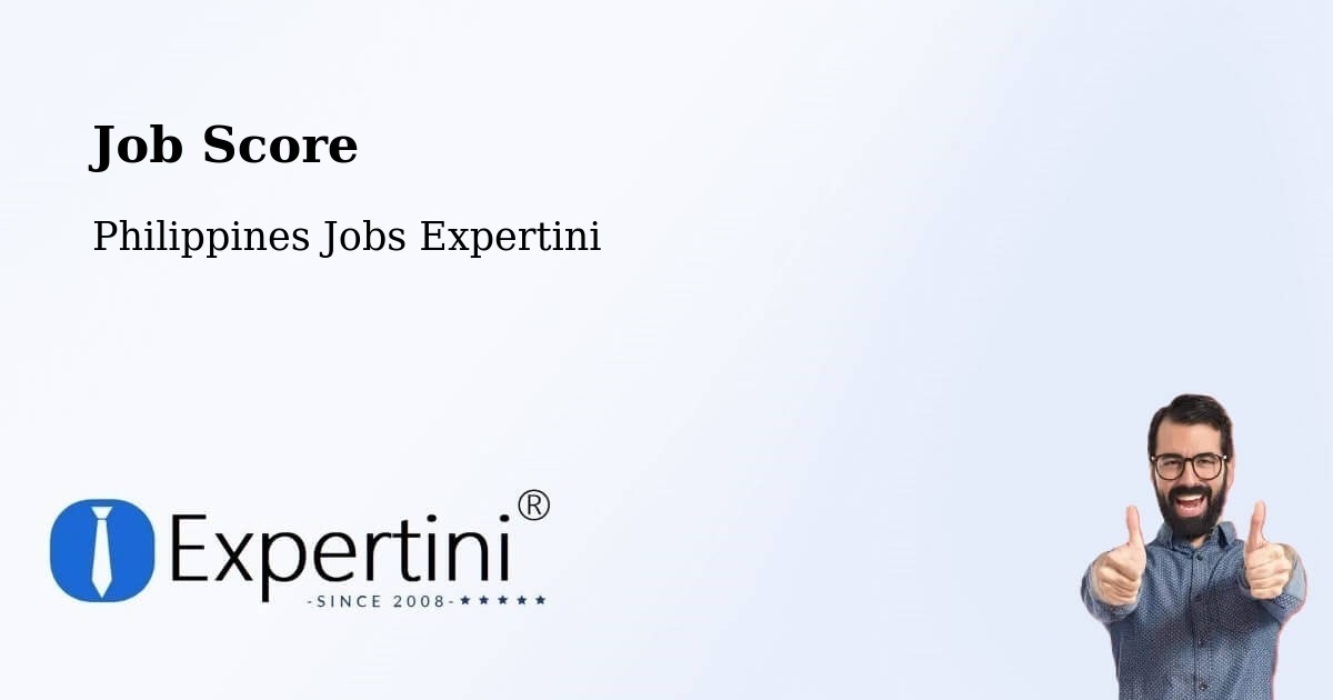 Job Score & Job Description Score Tool – Surigao City - Philippines Jobs Expertini