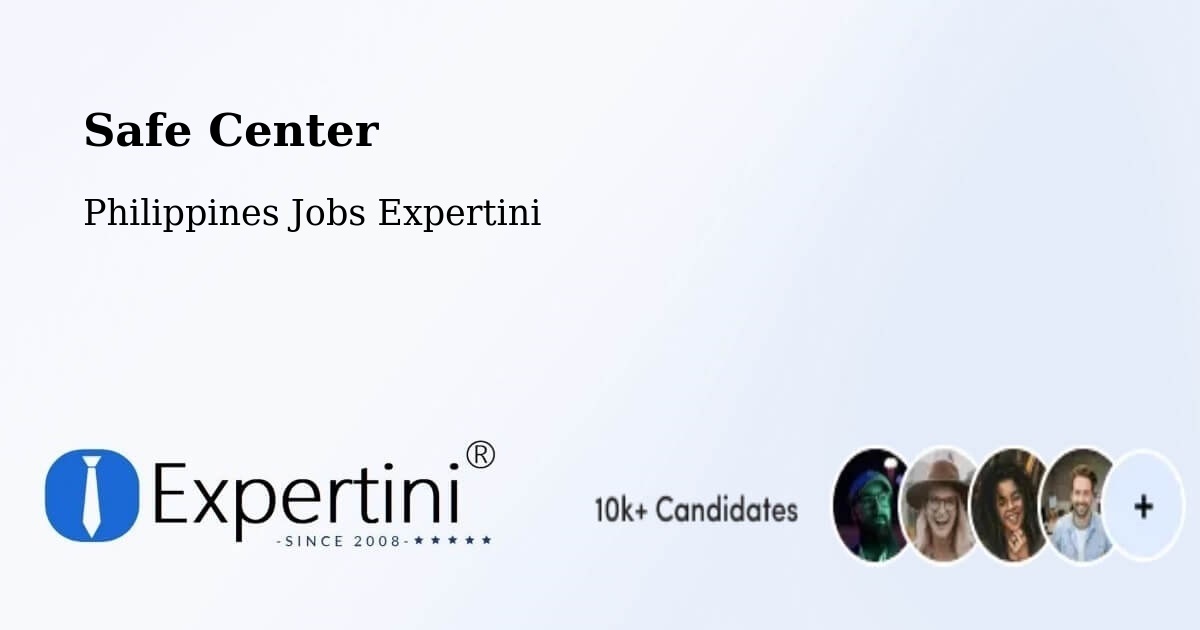 Safety Center – Surigao City - Philippines Jobs Expertini